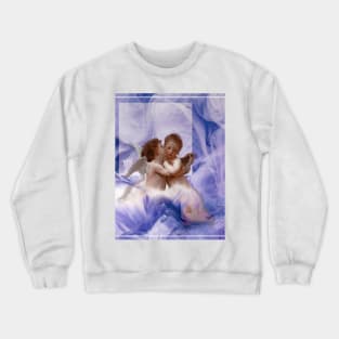 Aesthetics, darkness, gothic, romantic, moon, dark academia, love, romantic, statue, vintage, retro, artistic, artsy, classy, butterfly, flowers, floral Crewneck Sweatshirt